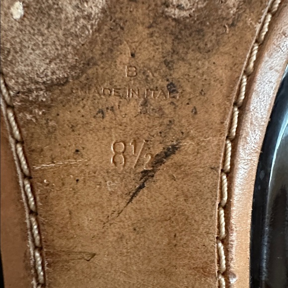 Sigerson Morrison women’s Black Brown weave Patent leather 8.5 ballet Flats - Picture 11 of 12